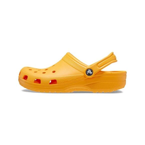 Crocs Unisex Kids Yellow Classic Clogs Size 11 - Picture 3 of 8